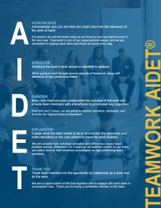 Teamwork AIDET® – 9P Online
