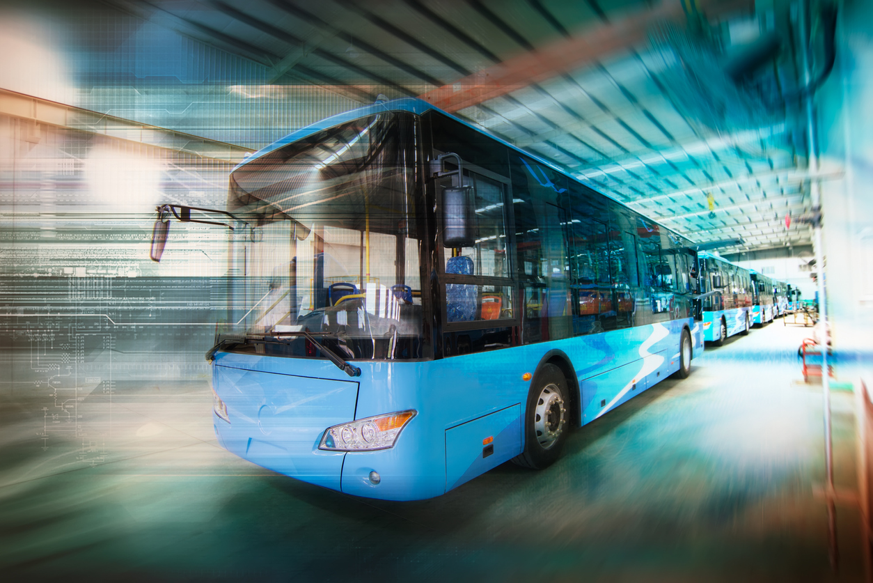 bus in motion concept
