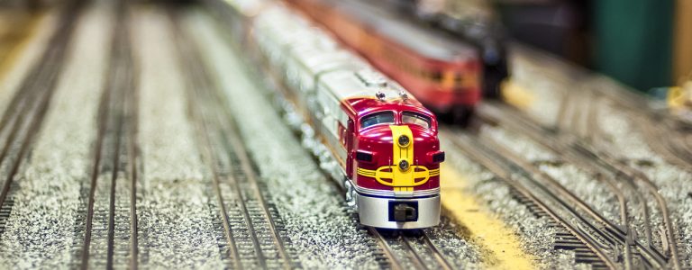 Model railway train set