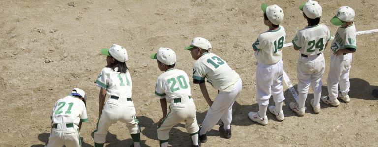 Duplicate boy baseball player